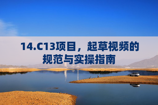 14.C13项目,起草视频的规范与实操指南 14.C13项目,起草视频的规范与实操指南