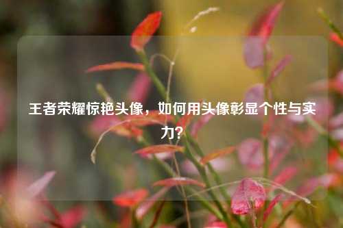 王者荣耀惊艳头像，如何用头像彰显个性与实力？
