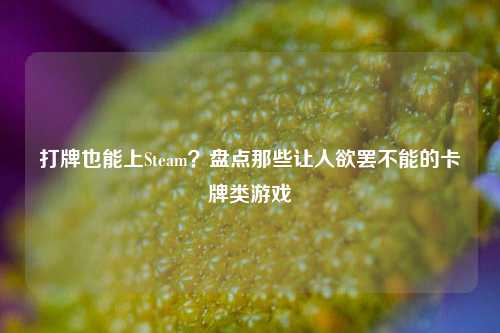 打牌也能上Steam？盘点那些让人欲罢不能的卡牌类游戏
