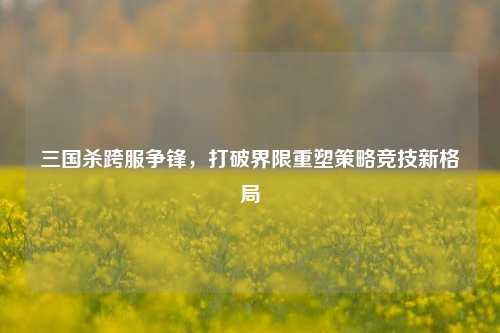 三国杀跨服争锋，打破界限重塑策略竞技新格局