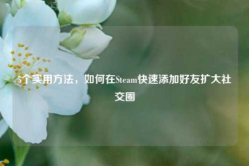 5个实用 *** ,如何在Steam快速添加好友扩大社交圈