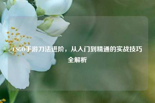 CSGO手游刀法进阶，从入门到精通的实战技巧全解析