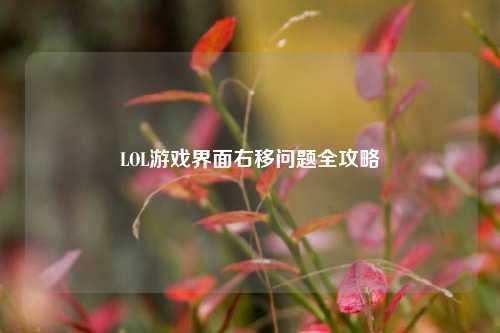 LOL游戏界面右移问题全攻略