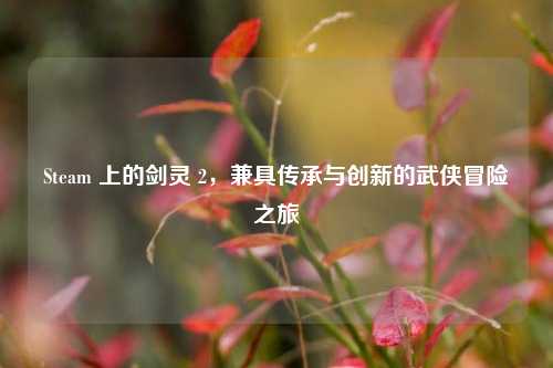Steam 上的剑灵 2，兼具传承与创新的武侠冒险之旅