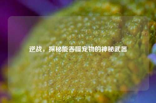 逆战,探秘能吞噬宠物的神秘武器