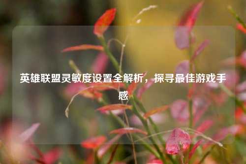 英雄联盟灵敏度设置全解析，探寻更佳游戏手感
