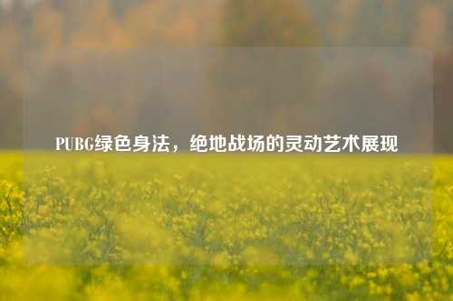 PUBG绿色身法，绝地战场的灵动艺术展现