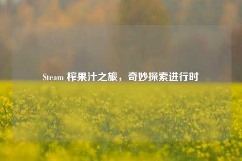 Steam 榨果汁之旅，奇妙探索进行时