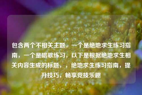 包含两个不相关主题,一个是绝地求生练习指南,一个是唱歌练习,以下是根据绝地求生相关内容生成的标题,,绝地求生练习指南,提升技巧,畅享竞技乐趣