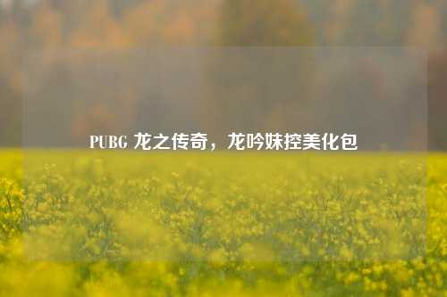 PUBG 龙之传奇，龙吟妹控美化包