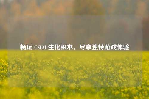 畅玩 CSGO 生化积木，尽享独特游戏体验
