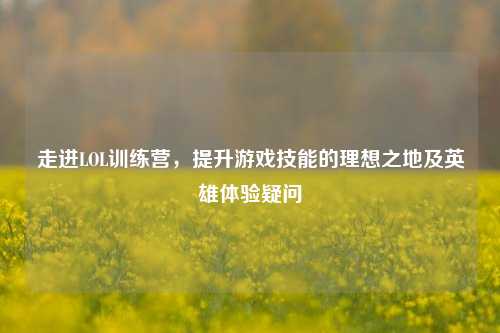 走进LOL训练营,提升游戏技能的理想之地及英雄体验疑问