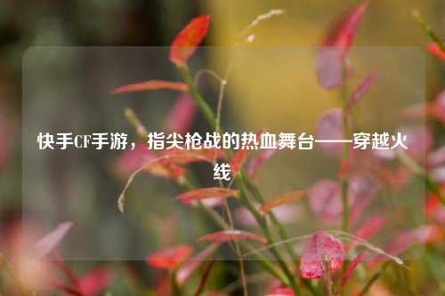 快手CF手游，指尖枪战的热血舞台——穿越火线