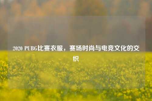 2020 PUBG比赛衣服，赛场时尚与电竞文化的交织