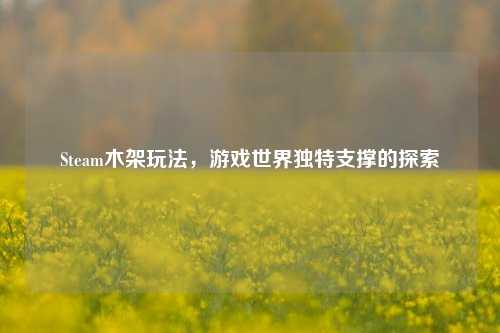 Steam木架玩法，游戏世界独特支撑的探索