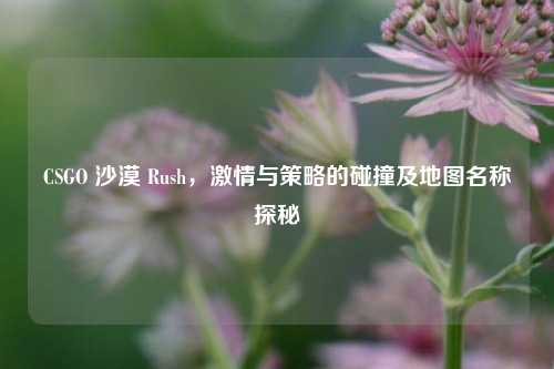 CSGO 沙漠 Rush，***与策略的碰撞及地图名称探秘