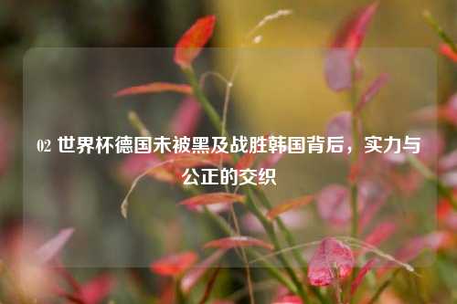 02 世界杯德国未被黑及战胜韩国背后，实力与公正的交织