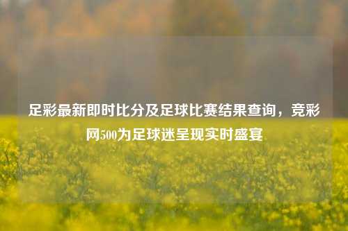 足彩最新即时比分及足球比赛结果查询,竞彩网500为足球迷呈现实时盛宴