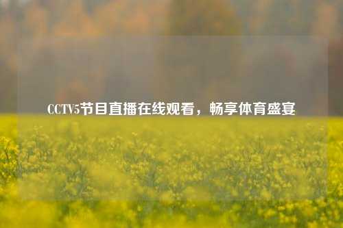 CCTV5节目直播在线观看，畅享体育盛宴