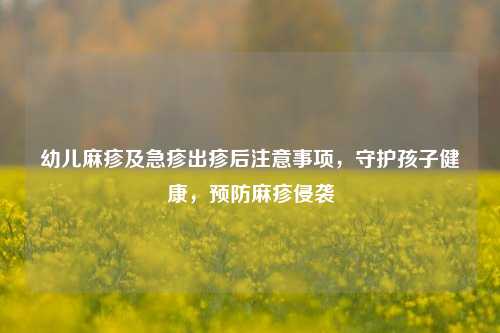 幼儿麻疹及急疹出疹后注意事项,守护孩子健康,预防麻疹侵袭