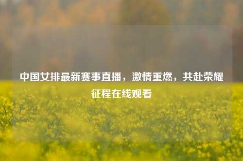 中国女排最新赛事直播，***重燃，共赴荣耀征程在线观看
