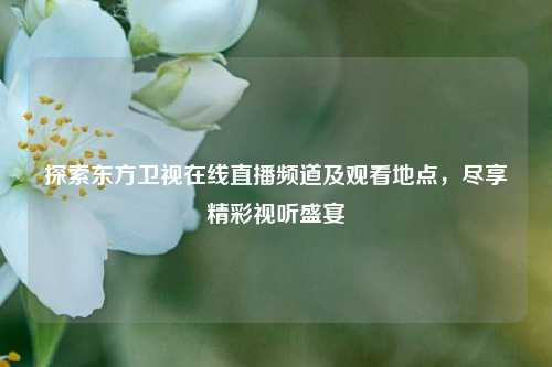 探索东方卫视在线直播频道及观看地点，尽享精彩视听盛宴