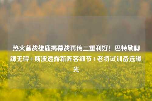 热火备战雄鹿揭幕战再传三重利好!巴特勒脚踝无碍+斯波透露新阵容细节+老将试训备选曝光
