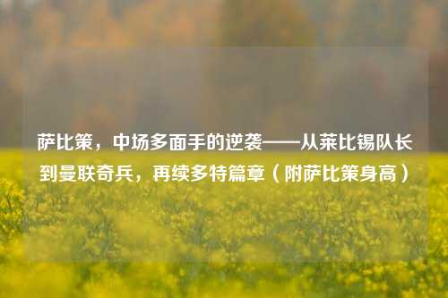 萨比策,中场多面手的逆袭——从莱比锡队长到曼联奇兵,再续多特篇章(附萨比策身高)
