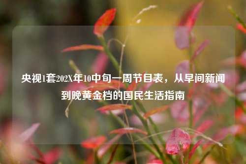 央视1套202X年10中旬一周节目表，从早间新闻到晚黄金档的国民生活指南