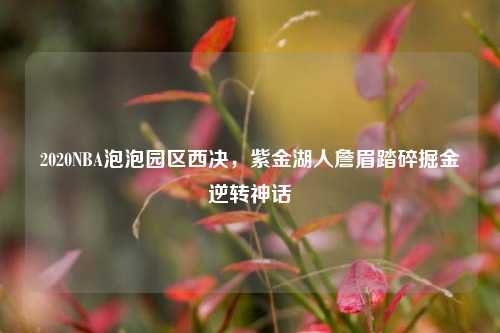 2020NBA泡泡园区西决，紫金湖人詹眉踏碎掘金逆转神话