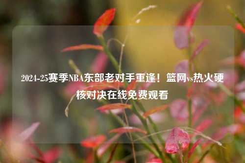 2024-25赛季NBA东部老对手重逢！篮网vs热火硬核对决在线免费观看