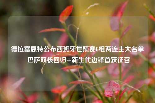 德拉富恩特公布西班牙世预赛C组两连主大名单 巴萨双核回归+新生代边锋首获征召