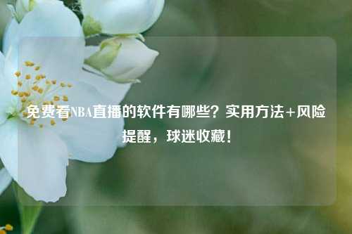 免费看NBA直播的软件有哪些？实用 *** +风险提醒，球迷收藏！