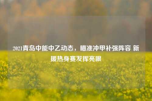 2021青岛中能中乙动态，瞄准冲甲补强阵容 新援热身赛发挥亮眼