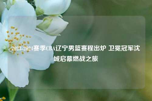 2023-2024赛季CBA辽宁男篮赛程出炉 卫冕冠军沈城启幕燃战之旅