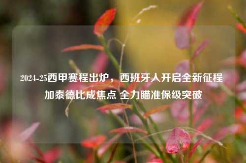 2024-25西甲赛程出炉，西班牙人开启全新征程 加泰德比成焦点 全力瞄准保级突破