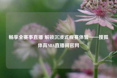 畅享全赛事直播 解锁沉浸式观赛体验——搜狐体育NBA直播间官网