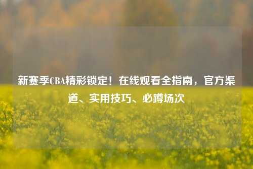 新赛季CBA精彩锁定！在线观看全指南，官方渠道、实用技巧、必蹲场次