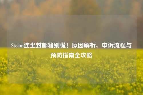 Steam连坐封邮箱别慌！原因解析、申诉流程与预防指南全攻略