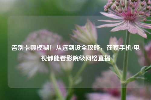 告别卡顿模糊！从选到设全攻略，在家手机/电视都能看影院级 *** 直播