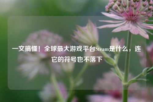 一文搞懂！全球更大游戏平台Steam是什么，连它的符号也不落下