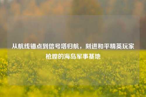 从航线锚点到信号塔归航，刻进和平精英玩家枪膛的海岛军事基地