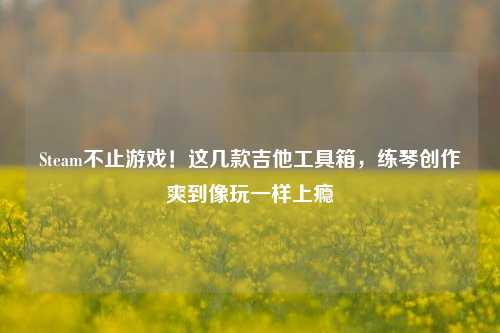 Steam不止游戏！这几款吉他工具箱，练琴创作爽到像玩一样上瘾