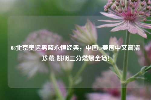 08北京奥运男篮永恒经典,中国vs美国中文高清珍藏 姚明三分燃爆全场!