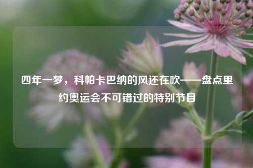 四年一梦,科帕卡巴纳的风还在吹——盘点里约奥运会不可错过的特别节目
