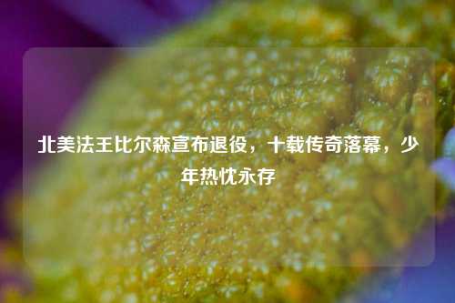北美法王比尔森宣布退役,十载传奇落幕,少年热忱永存